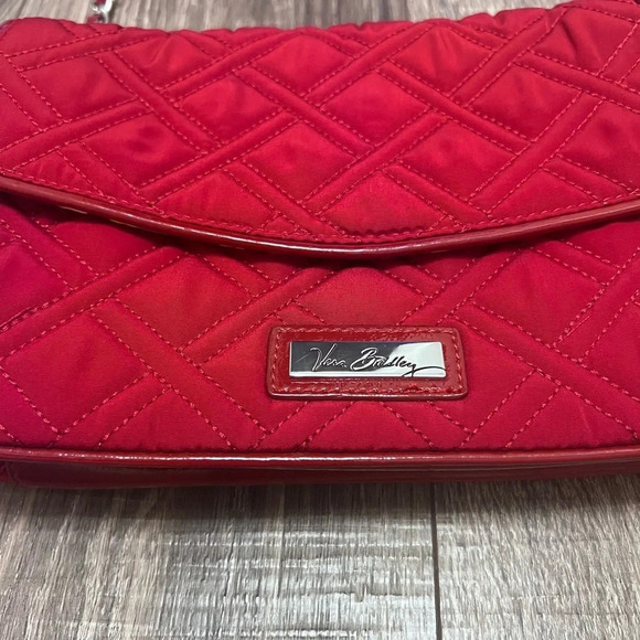 Vera Bradley Shoulder Chain Bag Purse Microfiber Tango Red MSRP $88 - Picture 2 of 7